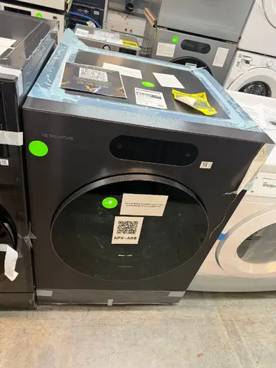 APX-A80 — LG WM9901HBA Front Load Washer, Brushed Black Steel, front — Jefferson City